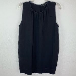 Nili Lotan Silk Black Sleeveless Cut Out Back Mini Dress F2 D217